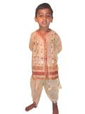 Tell me more about Readymade Bengali Babu Moshai Cotton Dhoti Kurta (DK11001)