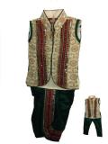 Green & Gold Dhoti Pajama for Infants & Toddlers (DK54008) Green & Gold Dhoti Pajama for Infants & Toddlers (DK54008)