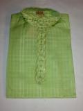 Tell me more about Light Green Cotton Kurta Pajama for boys (KP15007)