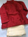 Maroon kurta pajama for baby boys