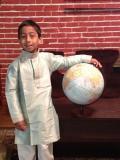 Tell me more about Kids Kurta Pajama, Green Striped Kurta Pajama Outfit (KP35006)