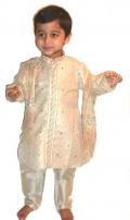 Light gold kurta pajama with crush dupatta(KP45004) Light gold kurta pajama with crush dupatta(KP45004)