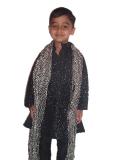 Tell me more about Kids Black Indian kurta pajama with dupatta (KP45011)