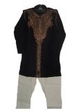 Jamawar Boys' Black Sherwani Kurta (KP65014) Jamawar Boys' Black Sherwani Kurta (KP65014)