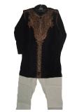 Tell me more about Jamawar Boys' Black Sherwani Kurta (KP65014)