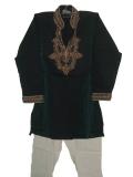 Kids Indian Suit, Boys Sherwani Kurta in Green & Black (KP65015)