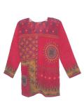 Bandhni print Indian Tunic / Kurti in pink georgette (KR10033) Bandhni print Indian Tunic / Kurti in pink georgette (KR10033)
