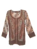 Traditional batik print georgette Indian kurti/kurta (KR15021) Traditional batik print georgette Indian kurti/kurta (KR15021)