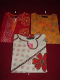 Set of 3 XL Indian casual kurtis / tunics (KRAS008)