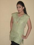 Hand embroidered cotton kurti/kurta/tunic (KRKW05001)