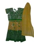 Yellow bandhni chaniya choli for dandiya/garba (GL1205)