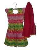Dandiya outfit, Gujarati lacha in pink cotton Dandiya outfit, Gujarati lacha in pink cotton