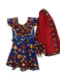 Tell me more about Traditional Indian gujarati chaniya choli w/ shell work (GL2301)