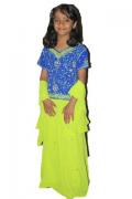 Indian blue & green lehenga choli /w stone & zari work (LC2616) Indian blue & green lehenga choli /w stone & zari work (LC2616)