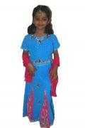 Exquisite crepe lehenga choli for kids w/ stone work (LC3204)