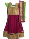 Gold Rani Color Party Wear Lehenga Choli for Girls Gold Rani Color Party Wear Lehenga Choli for Girls