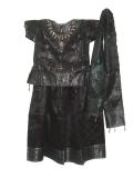 Kids Pattu Pavadai Langa Blouse in Dark Grey & Black (PV34019) Kids Pattu Pavadai Langa Blouse in Dark Grey & Black (PV34019)