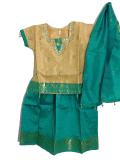 Kids Pattu Lehenga Choli, South Indian Silk Pavadai (PV52014) Kids Pattu Lehenga Choli, South Indian Silk Pavadai (PV52014)
