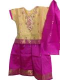 Tell me more about Pattu Pavadai for Kids in Purple Color with Sequin Work(PV52015)