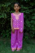 Purplish-pink pant style salwar kurta (SS2010) Purplish-pink pant style salwar kurta (SS2010)