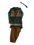 Tell me more about Elegant Blue & Mehndi Color Salwar Suit Outfit (SS2508)