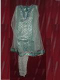 Formal Blue & Cream Net Churidar Kameez Indian Dress (SS2510) Formal Blue & Cream Net Churidar Kameez Indian Dress (SS2510)