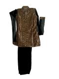 Kids Punjabi Salwar Kurta in Stunning Gold & Black (SS2512)