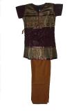 Cotton Indian Dress, Embellished Maroon Salwar Kurta (SS2514) Cotton Indian Dress, Embellished Maroon Salwar Kurta (SS2514)