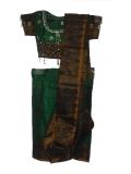 Readymade Kids Saree in Green & Brown Silk (SR36001) Readymade Kids Saree in Green & Brown Silk (SR36001)