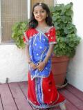 Gorgeous Traditional Red Ready-made Saree for kids (SR4002)