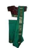 Saree for Kids in Green & Wine, Ready-made Sari Outfit (SR52011)