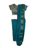 Prestitched Readymade Silk Sari for Kids in Blue Color (SR52021)