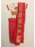 Tell me more about Kids Saree,Readymade coral silk Indian Saree for Girls (SR52034)
