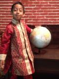 Festive hand-embroidered sherwani for kids/teenagers (KP65016) Festive hand-embroidered sherwani for kids/teenagers (KP65016)